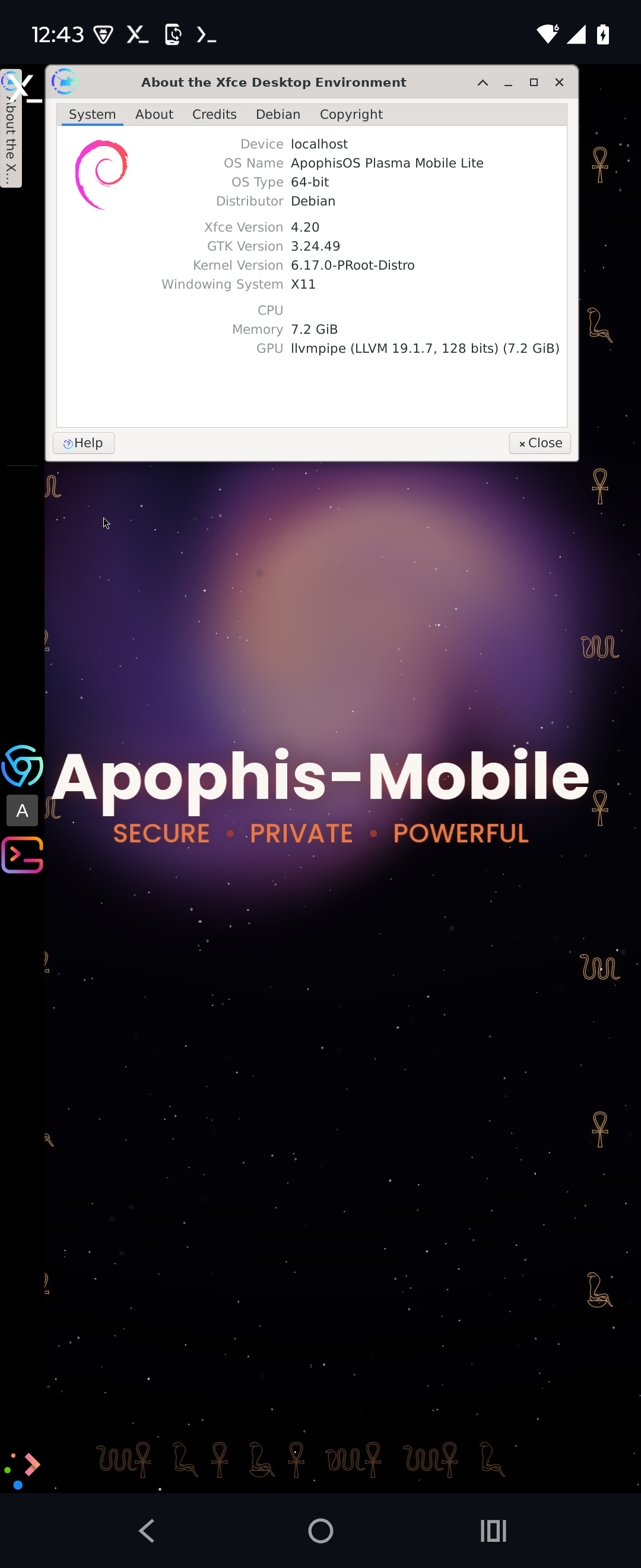 Apophis Phantom device, second angle