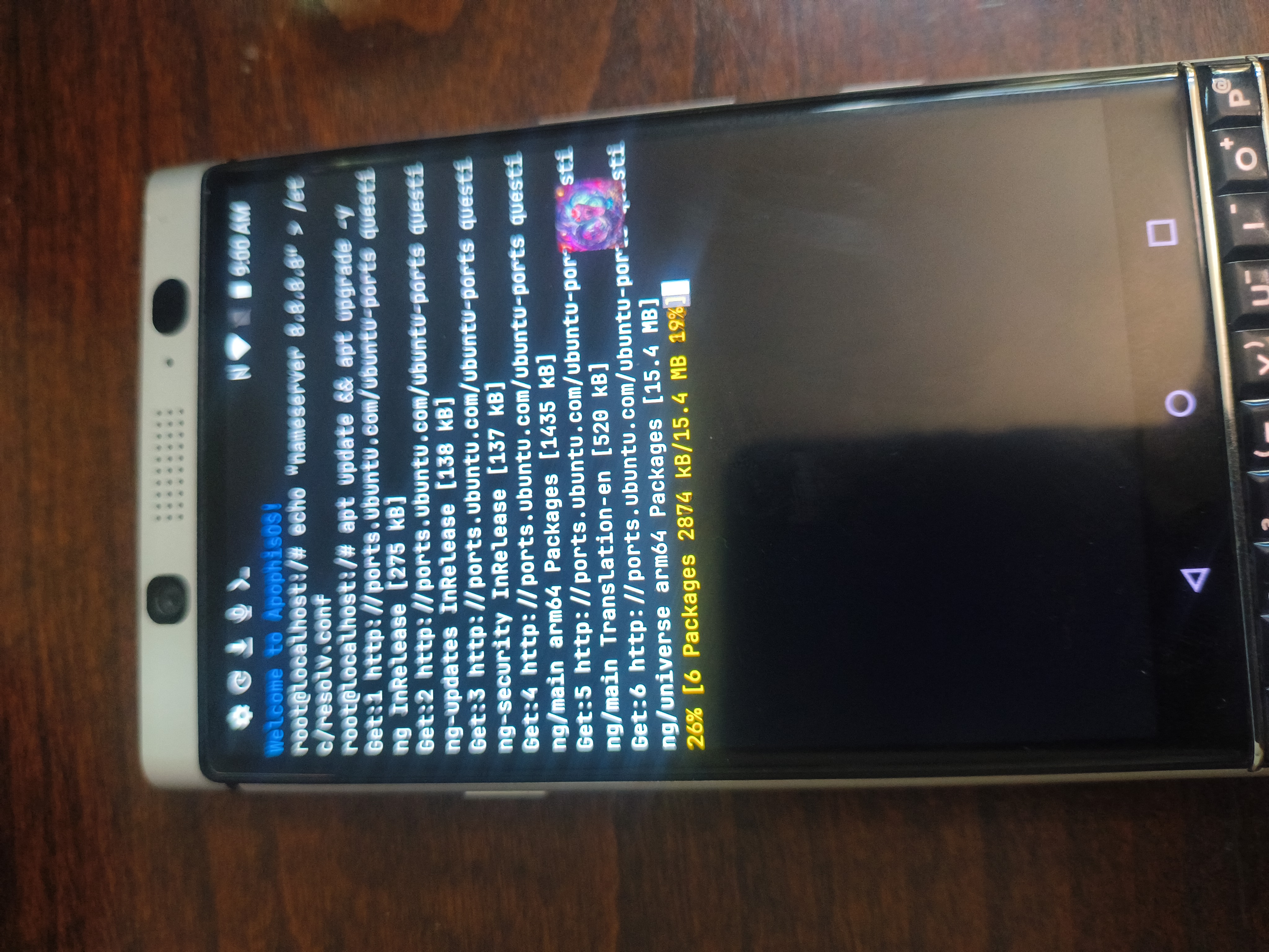 apt update running